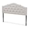Baxton Studio Edith Modern Greyish Beige King Size Headboard 142-7783 - alternate 1